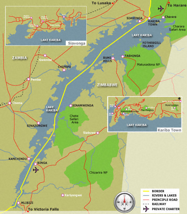 Lake Kariba Map