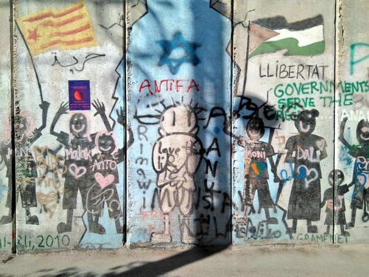 Secció del mur que separa Israel de Palestina, a Cisjordània